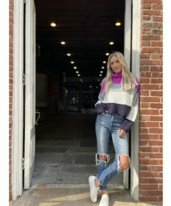 Six Fifty Bethany Colorblock Sweater Sweaters & Knits Purple Multi -Six Fifty Shop unnamed file 106