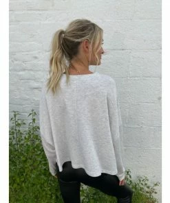 Six Fifty The Boyfriend Crew Sweatshirts & Sweaters Light Heather Grey -Six Fifty Shop unnamed file 112