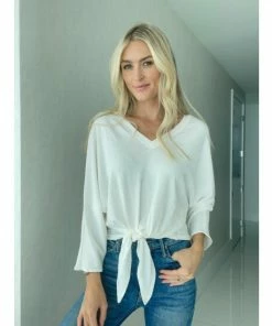 Six Fifty Just Between Us V-Neck Tops Ivory 5 Six Fifty Just Between Us V-Neck Tops Ivory -Six Fifty Shop unnamed file 140