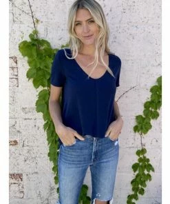 Six Fifty Always And Forever Tee Tops Navy