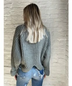 Six Fifty Luisa Chunky Sweater Sweatshirts & Sweaters Sage -Six Fifty Shop unnamed file 158