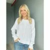 Six Fifty Down The Line Sweater Sweatshirts & Sweaters White