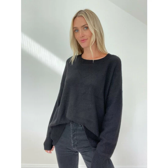 Six Fifty Soft Realm Sweater - Black Sweatshirts & Sweaters 2 Six Fifty Soft Realm Sweater - Black Sweatshirts & Sweaters - Image 2