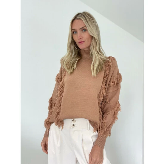 Six Fifty Cascade Sweater - Croissant Sweatshirts & Sweaters 1 Six Fifty Cascade Sweater - Croissant Sweatshirts & Sweaters