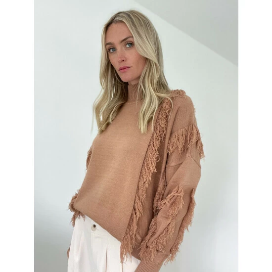 Six Fifty Cascade Sweater - Croissant Sweatshirts & Sweaters 2 Six Fifty Cascade Sweater - Croissant Sweatshirts & Sweaters - Image 2