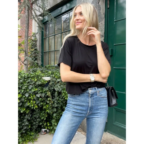 Six Fifty The Layering Tee Tops Black 2 Six Fifty The Layering Tee Tops Black - Image 2