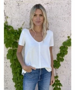 Six Fifty Always And Forever Tee Tops Ivory