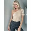 Six Fifty Seasons Greetings Bodysuit  Tops Champagne