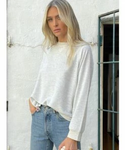 Six Fifty Good Intentions Crew Sweatshirts & Sweaters Heather Grey