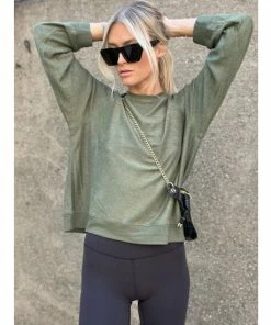 Six Fifty Good Intentions Crew Sweatshirts & Sweaters Army