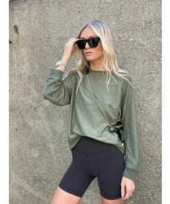 Six Fifty Good Intentions Crew Sweatshirts & Sweaters Army -Six Fifty Shop unnamed file 256