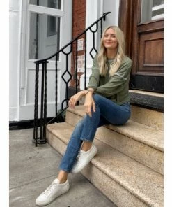 Six Fifty The Boyfriend Crew Sweatshirts & Sweaters Army -Six Fifty Shop unnamed file 261