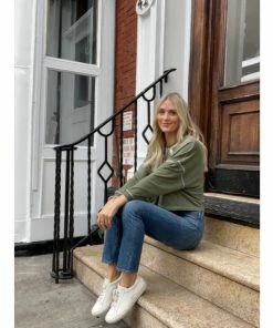 Six Fifty The Boyfriend Crew Sweatshirts & Sweaters Army -Six Fifty Shop unnamed file 262