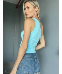 Six Fifty The Statement Tank Clothing Capri Blue -Six Fifty Shop unnamed file 273