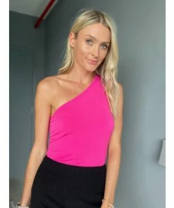 Six Fifty The Statement Tank Tops Flamingo Pink