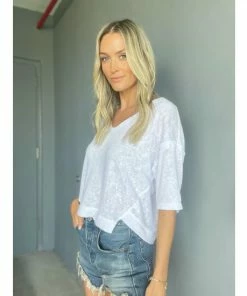 Six Fifty Shop 16 Six Fifty The Essie Tee Tops White