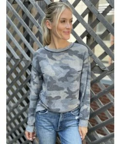 Six Fifty Pretty Please Pullover Sweatshirts & Sweaters Camo