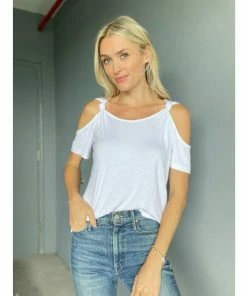 Six Fifty Marley Cutout Tee Tops White -Six Fifty Shop unnamed file 321