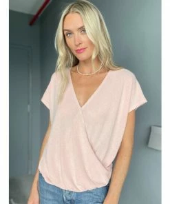 Six Fifty Think About It Short Sleeve [Pink] Tops