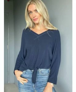 Six Fifty Just Between Us V-neck [Navy] Tops
