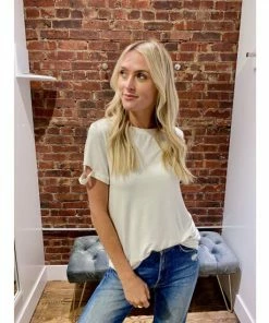 Six Fifty Be Right Back Tee Tops Ivory