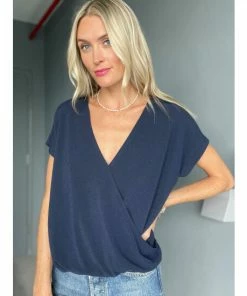 Six Fifty Think About It Short Sleeve [Navy] Tops