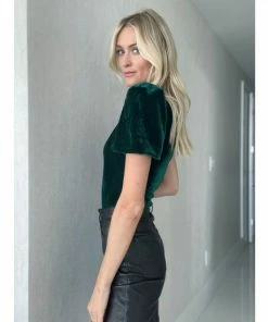 Six Fifty Seasons Greetings Bodysuit Tops Pine -Six Fifty Shop unnamed file 39