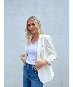 Six Fifty In Charge Leather Blazer Coats, Jackets & Blazers Ivory -Six Fifty Shop unnamed file 4