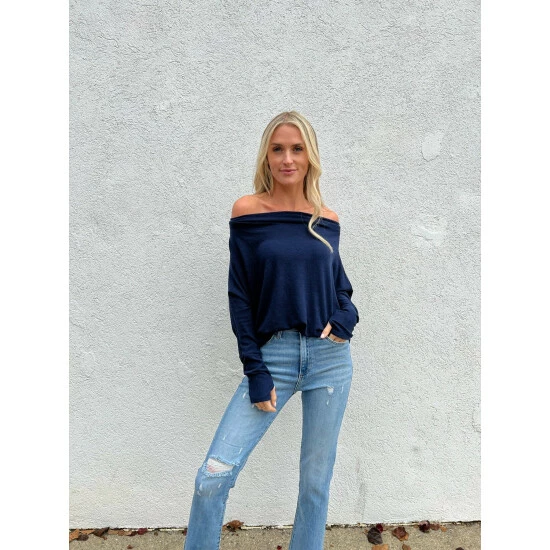 Six Fifty The Anywhere Top Tops Navy 2 Six Fifty The Anywhere Top Tops Navy - Image 2