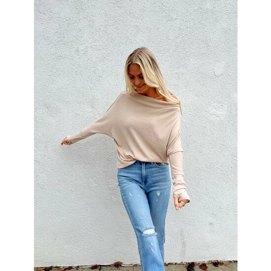 Six Fifty The Anywhere Top Tops Taupe 2 Six Fifty The Anywhere Top Tops Taupe - Image 2