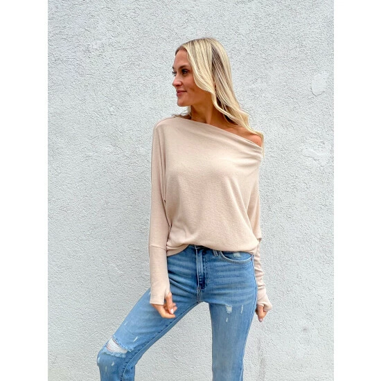 Six Fifty The Anywhere Top Tops Taupe 3 Six Fifty The Anywhere Top Tops Taupe - Image 3