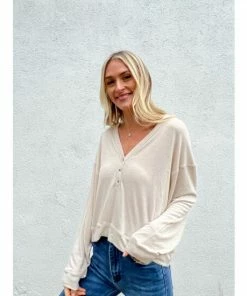 Six Fifty Risk It All Sweater Sweatshirts & Sweaters Taupe -Six Fifty Shop unnamed file 452