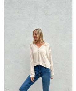 Six Fifty Risk It All Sweater Sweatshirts & Sweaters Taupe -Six Fifty Shop unnamed file 453