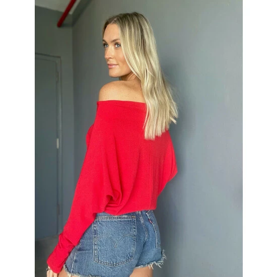 Six Fifty The Anywhere Top Tops Red 2 Six Fifty The Anywhere Top Tops Red - Image 2