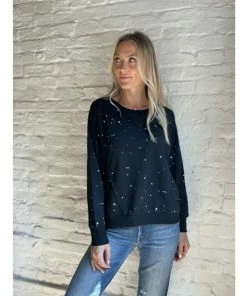 Six Fifty All In The Details Pullover Sweatshirts & Sweaters Black