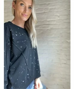 Six Fifty All In The Details Pullover Sweatshirts & Sweaters Black -Six Fifty Shop unnamed file 474