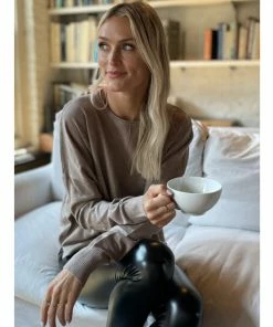 Six Fifty Meet Me In The Middle Sweater Sweatshirts & Sweaters Sand