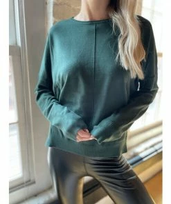 Six Fifty Meet Me In The Middle Sweater Sweatshirts & Sweaters Hunter -Six Fifty Shop unnamed file 495