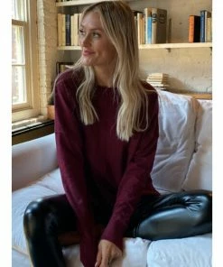 Six Fifty Meet Me In The Middle Sweater Sweatshirts & Sweaters Wine