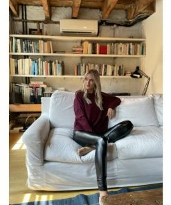 Six Fifty Meet Me In The Middle Sweater Sweatshirts & Sweaters Wine -Six Fifty Shop unnamed file 501