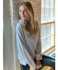 Six Fifty Easy Sundays Hoodie Sweatshirts & Sweaters Heather Grey