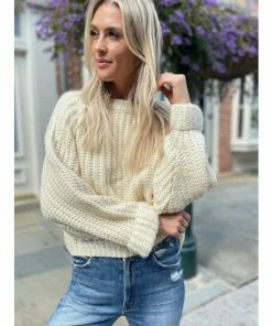 Six Fifty Luisa Chunky Sweater Sweatshirts & Sweaters Cream