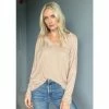 Six Fifty Simple Things Long Sleeve  Tops Beige