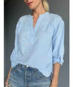 Six Fifty The Tessa Top Tops Light Blue -Six Fifty Shop unnamed file 536