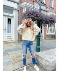 Six Fifty Luisa Chunky Sweater Sweatshirts & Sweaters Cream -Six Fifty Shop unnamed file 54