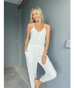 Six Fifty The Terry Jumpsuit Jumpsuits & Rompers Grey -Six Fifty Shop unnamed file 552