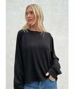 Six Fifty Simplicity Long Sleeve Tops Black