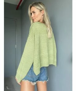 Six Fifty Precious Moments Pullover Sweatshirts & Sweaters Sage -Six Fifty Shop unnamed file 582