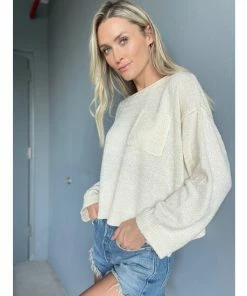 Six Fifty Precious Moments Pullover Sweatshirts & Sweaters Cream