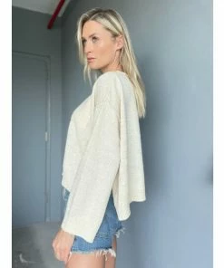 Six Fifty Precious Moments Pullover Sweatshirts & Sweaters Cream -Six Fifty Shop unnamed file 596